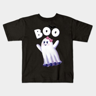 Ghost Girl says Boo Kids T-Shirt